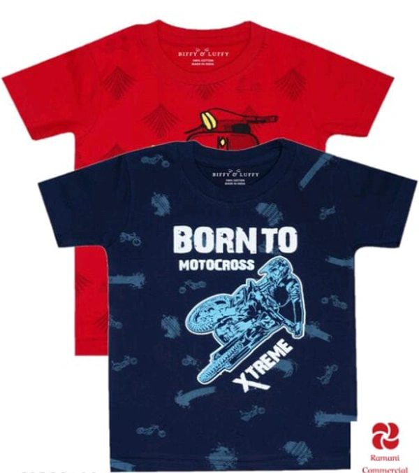 Boys Cotton Tshirt Combo - 2 to 10 Years, Multicolour